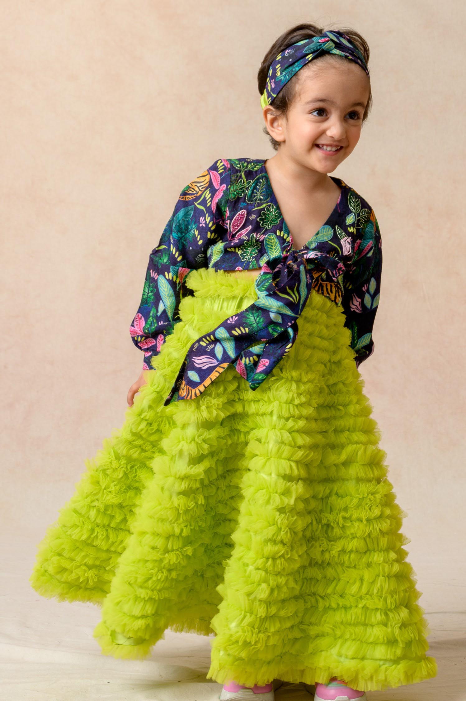 Hand embroidered Gown