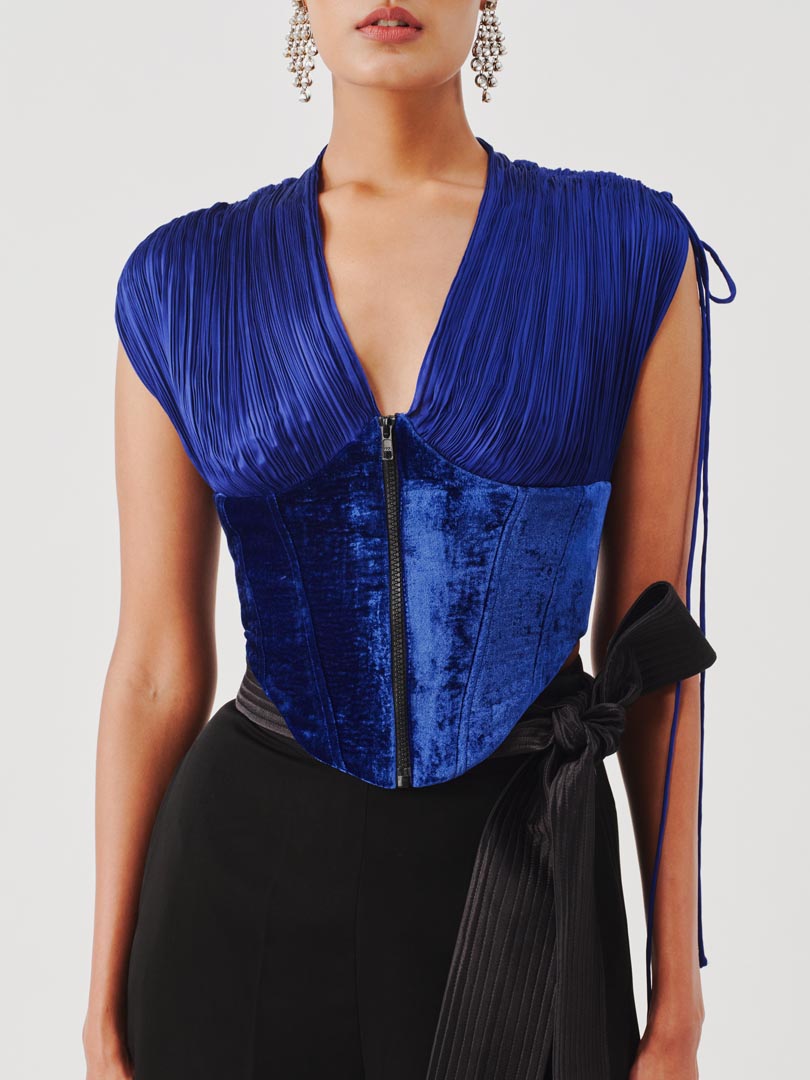 Veronica Corset in Blue