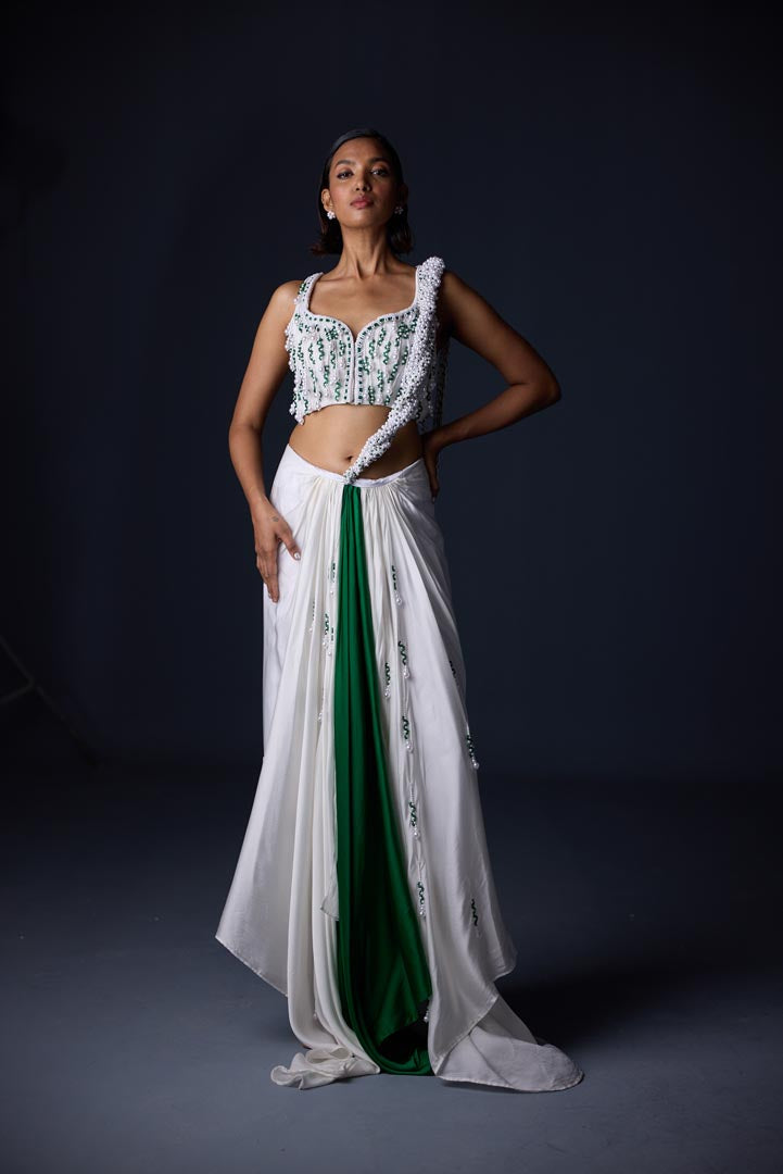 Pearl Braided Saree