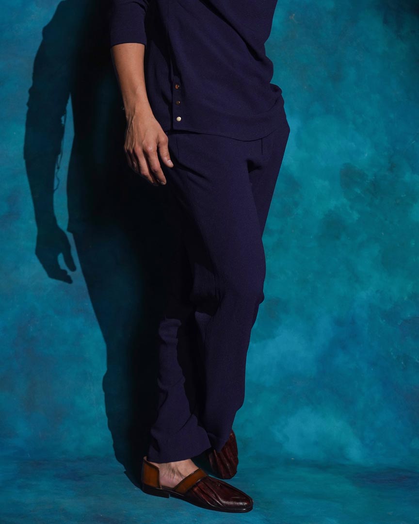 MIDNIGHT BLUE COWL
KURTA SET