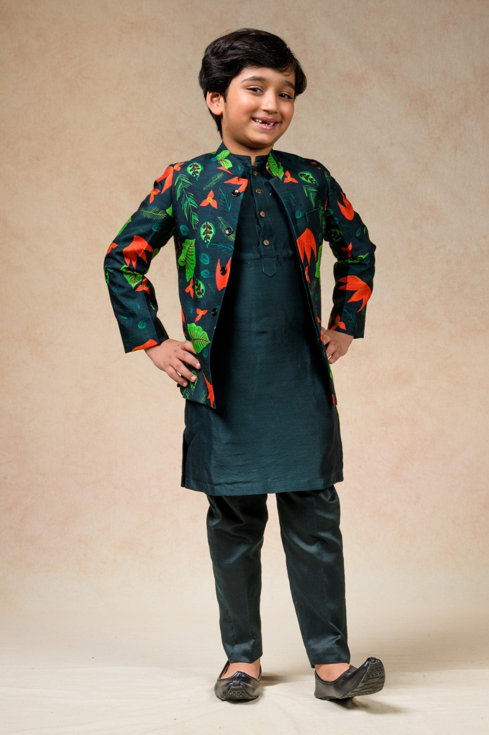 Indo western sherwani with kurta pyjama