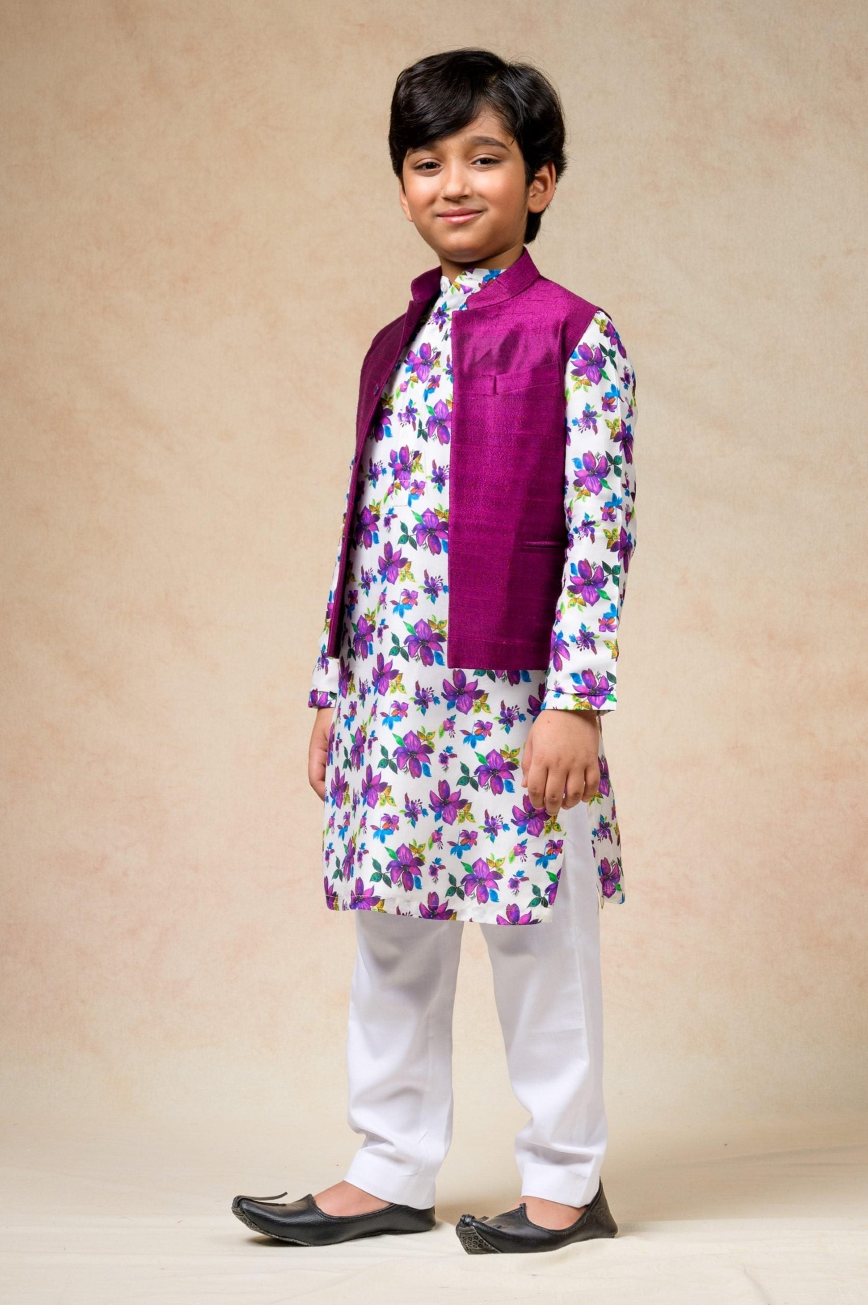 Pure silk bandi kurta set