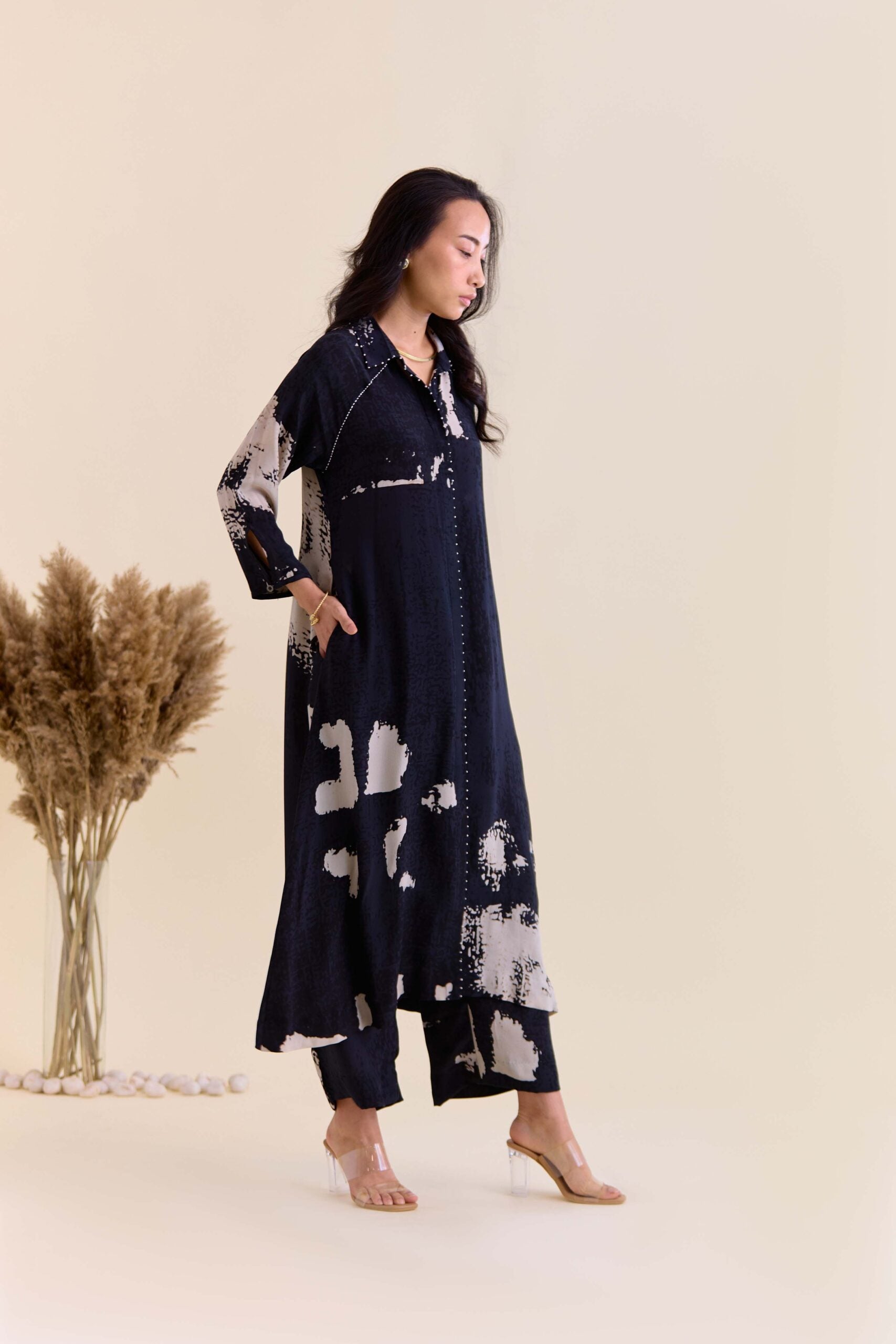 Ziya Raglon Co-Ord SetW5BLCRRAG-01