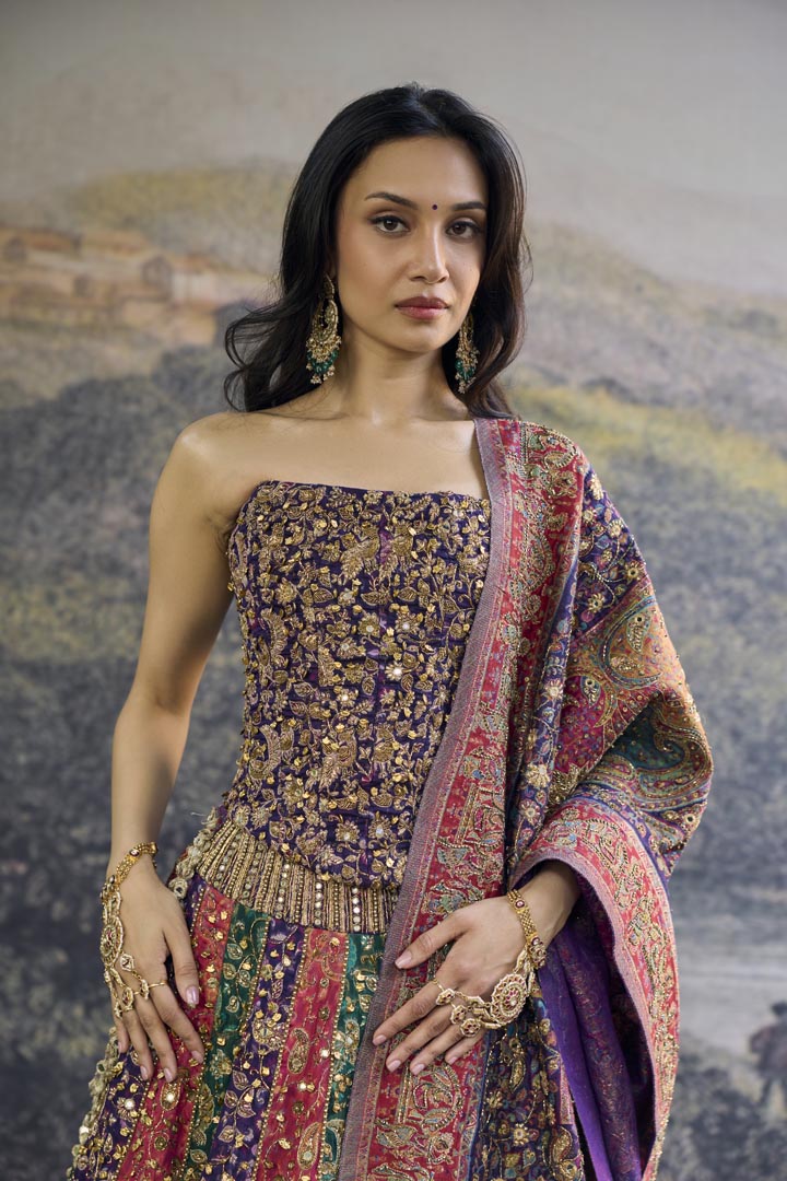 Rang Mahal Jamewar Lehenga Set