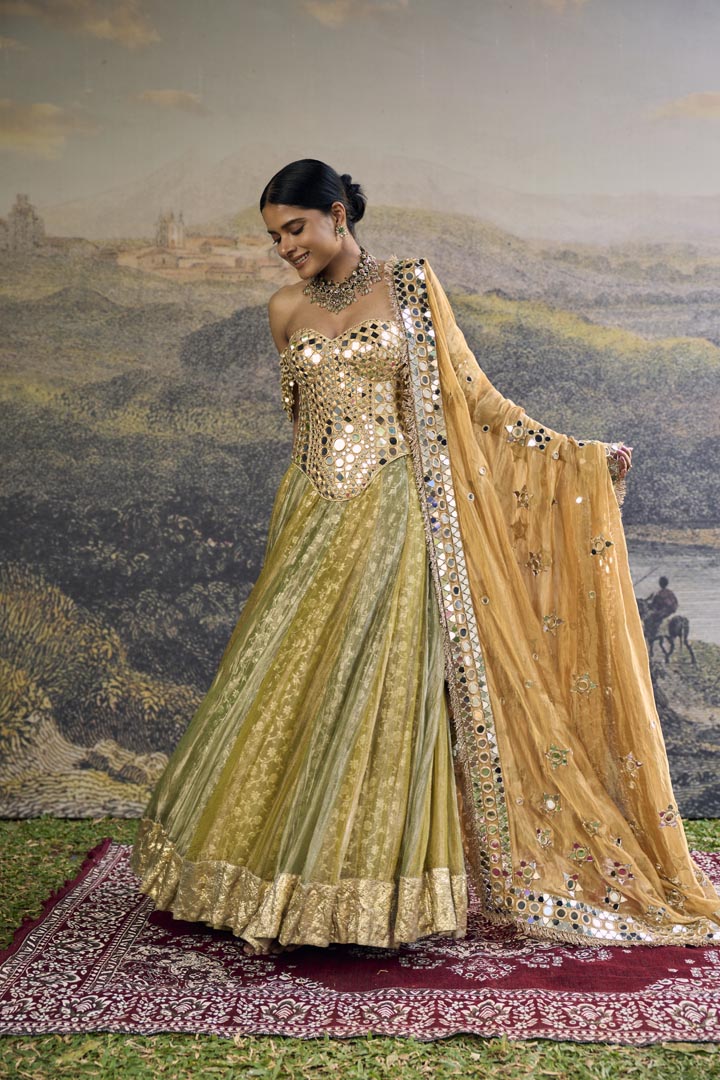 Hiranya Mirror Lehenga Set