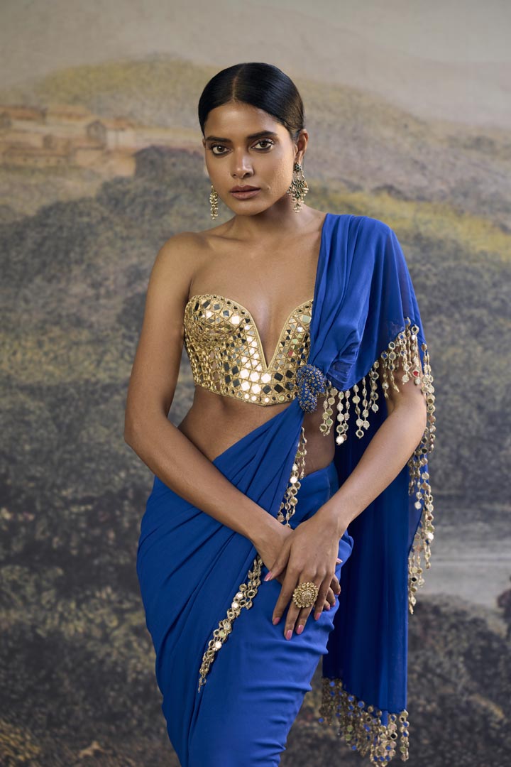 Neelanjana Mirror Saree Set