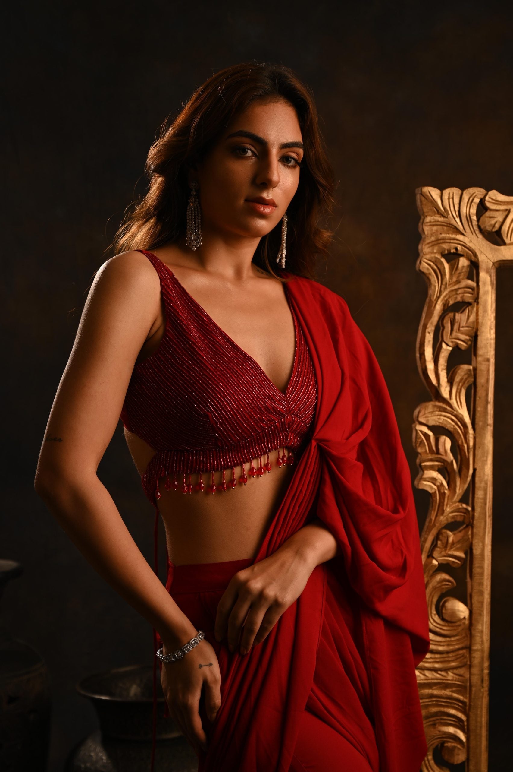 Red saree