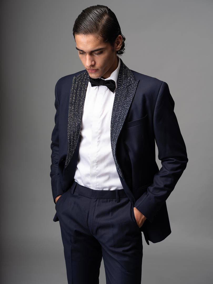 Nero double breasted blazer