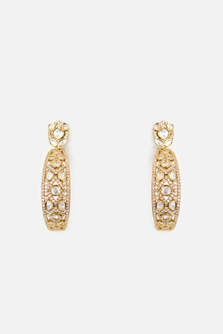 Elegant Gold Plated Hoop Earrings