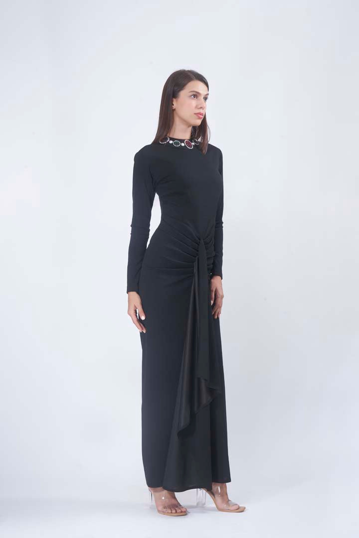 NOIR draped dress