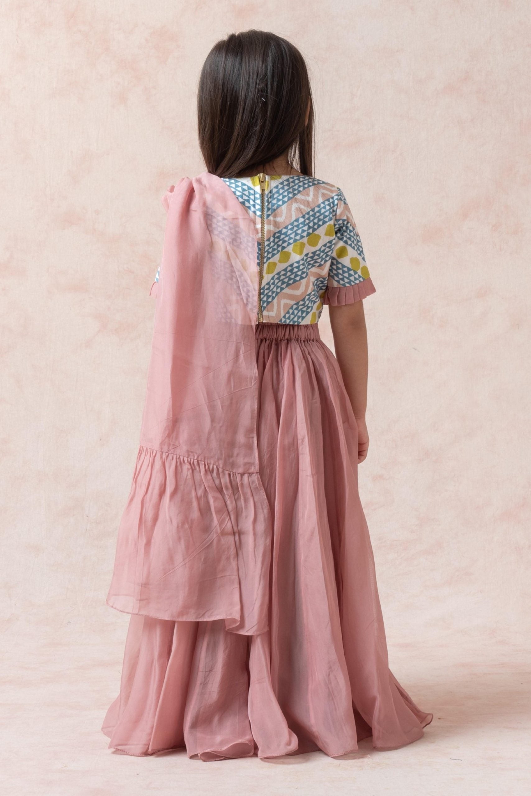 Choli with lehenga, dupatta
