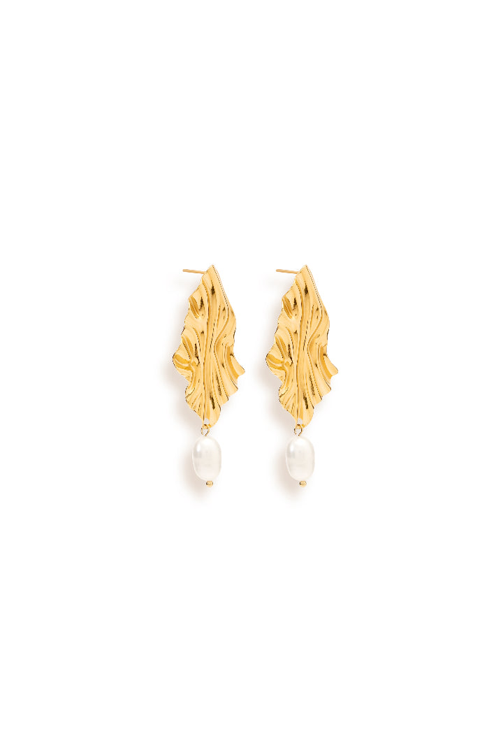 Pearl Wave Studs