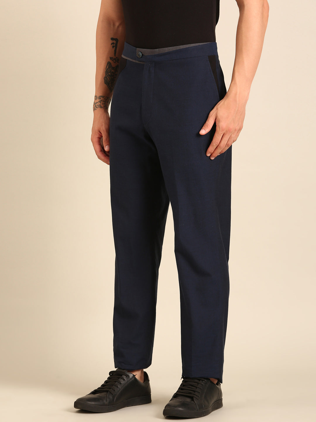 Blue Malai Cotton Trouser