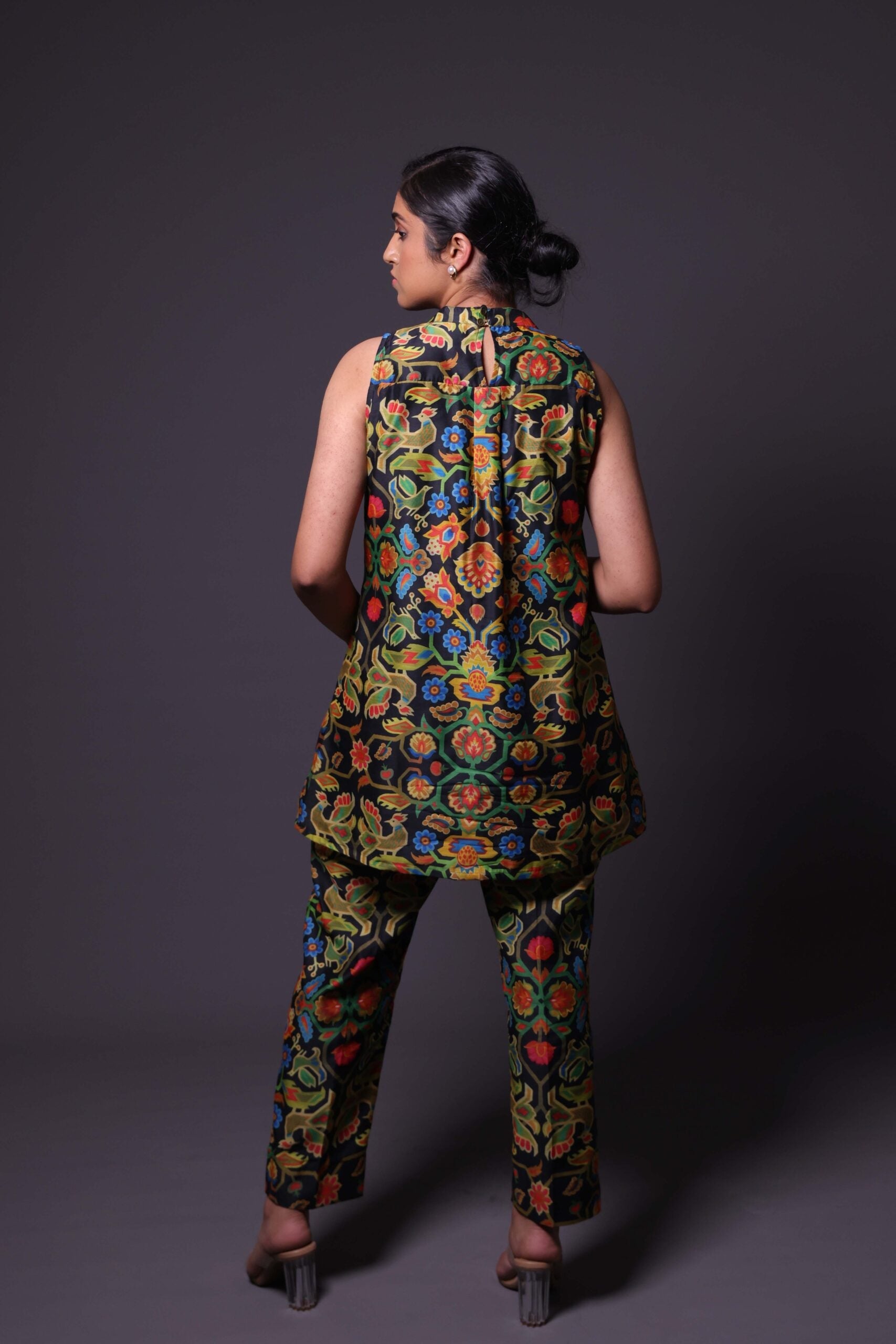Printed Coord Set with Hand Embroidery