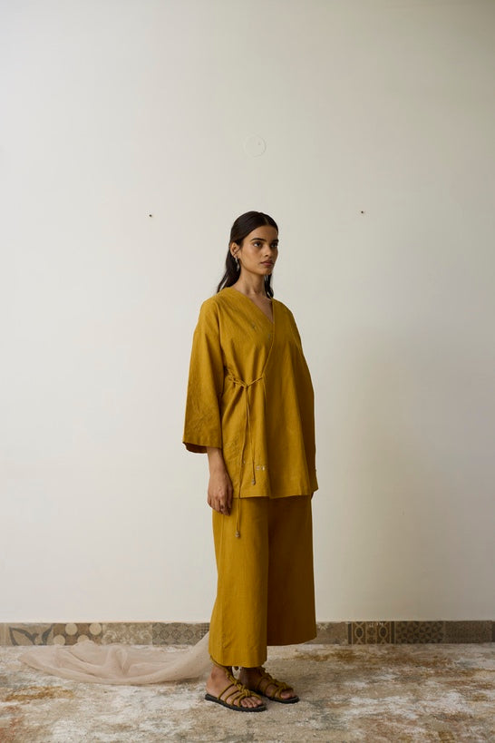NERA | Turmeric Yellow Handloom Cotton Kurta Set
