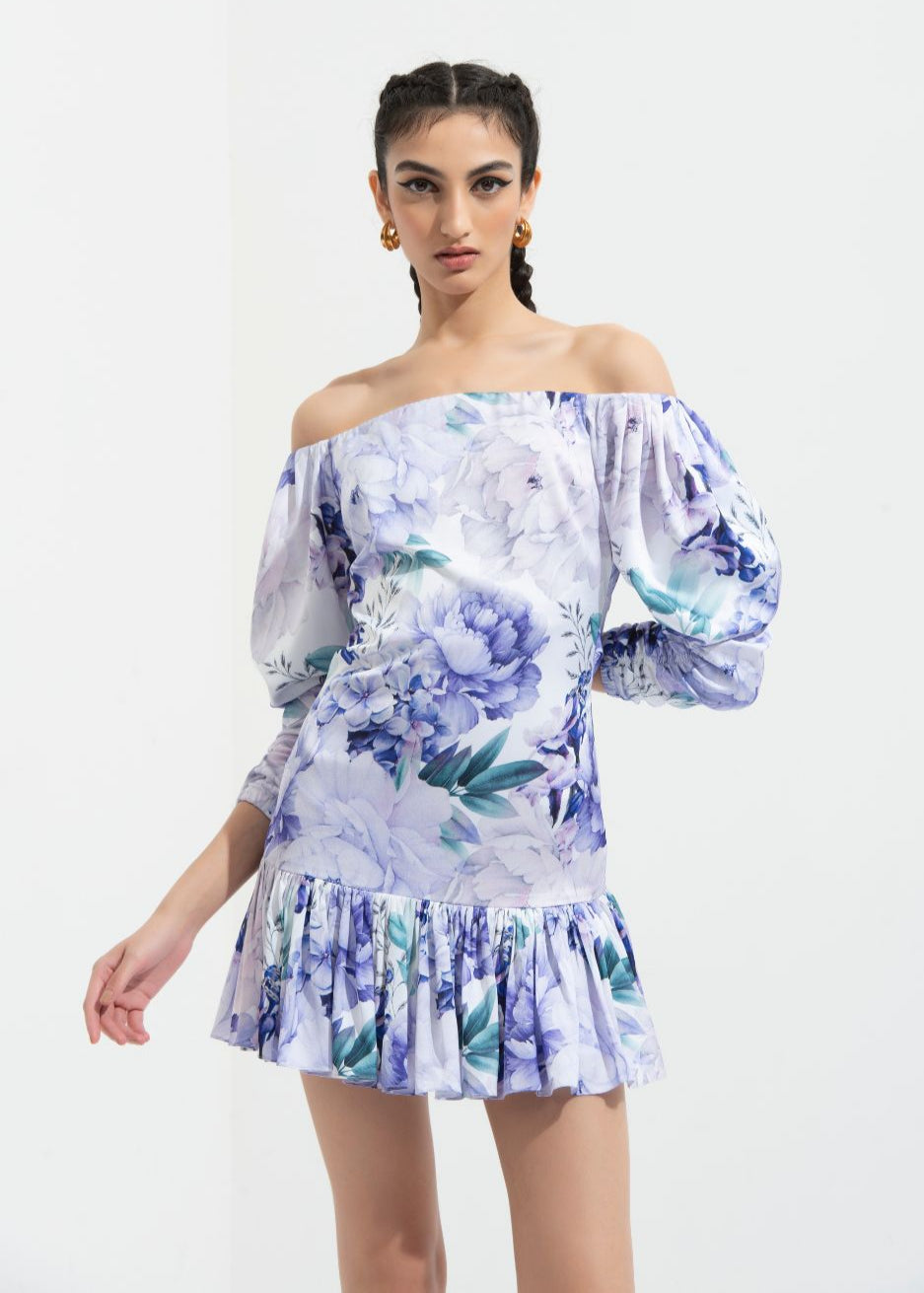 Ume Printed Short Dress