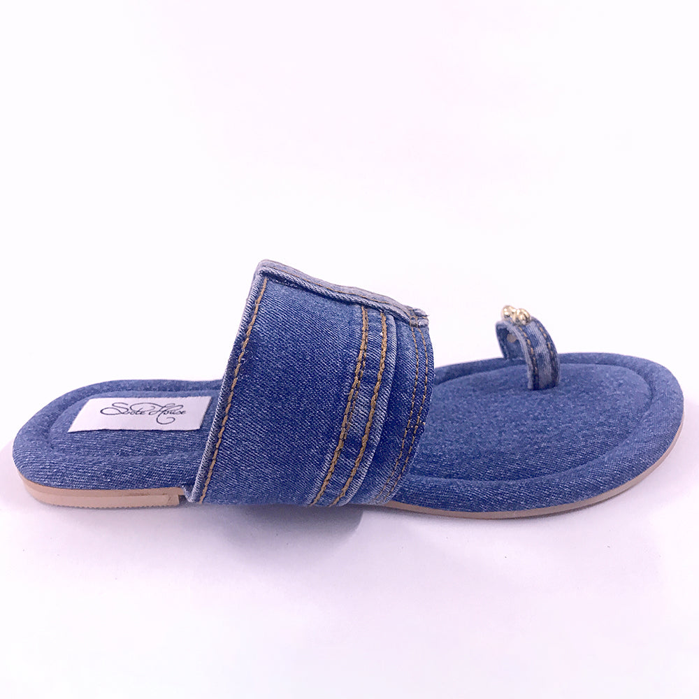 Denim Flats