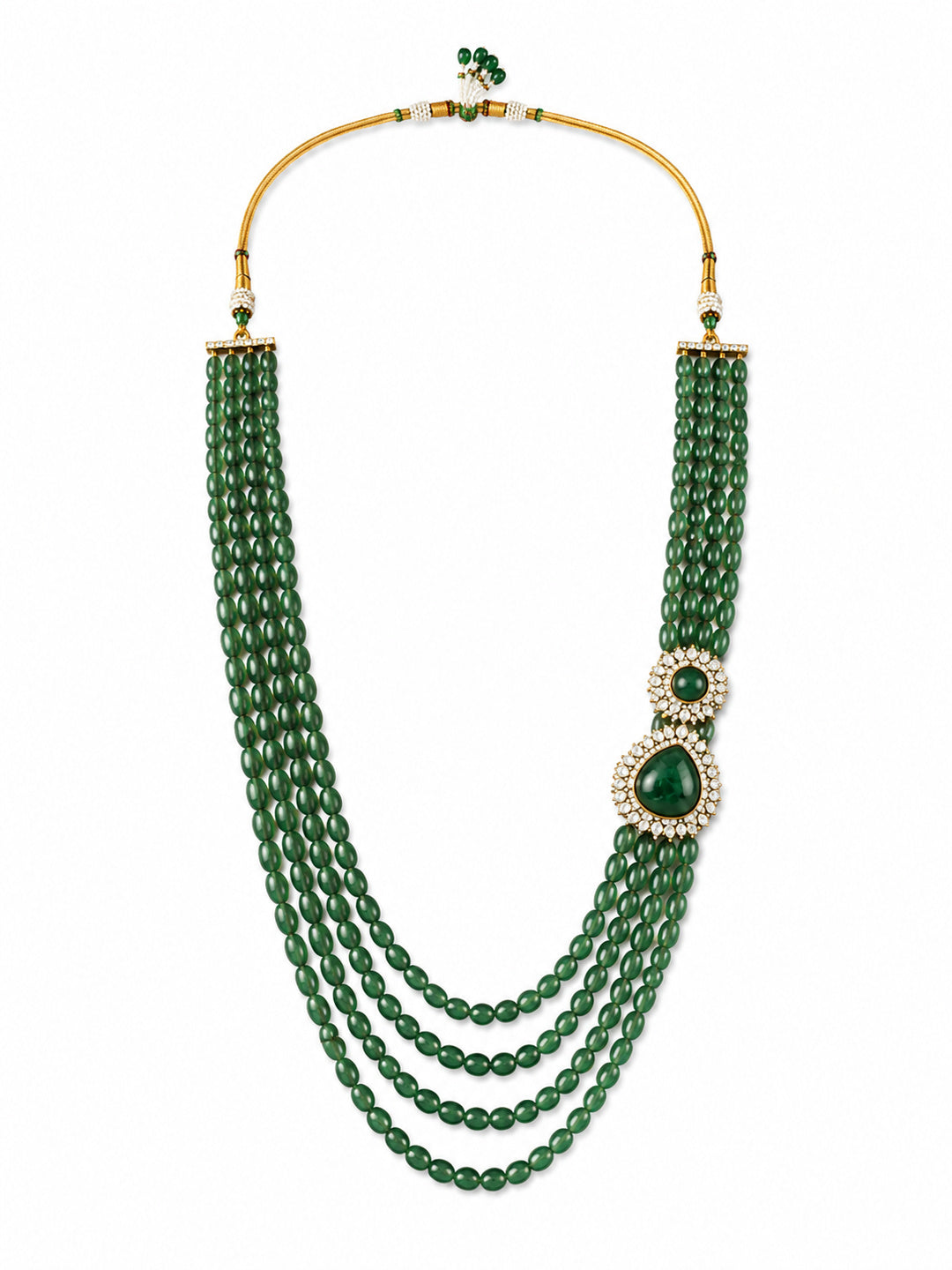 Navratna Kundan Pearl Necklace Set