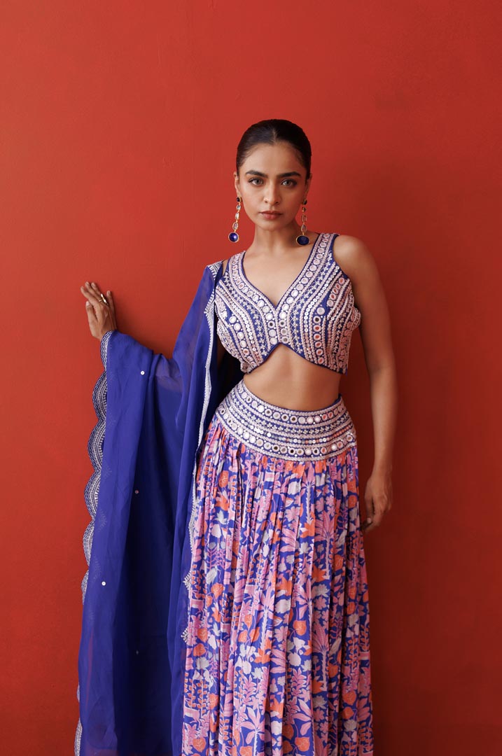 Sapphire serene lehenga set