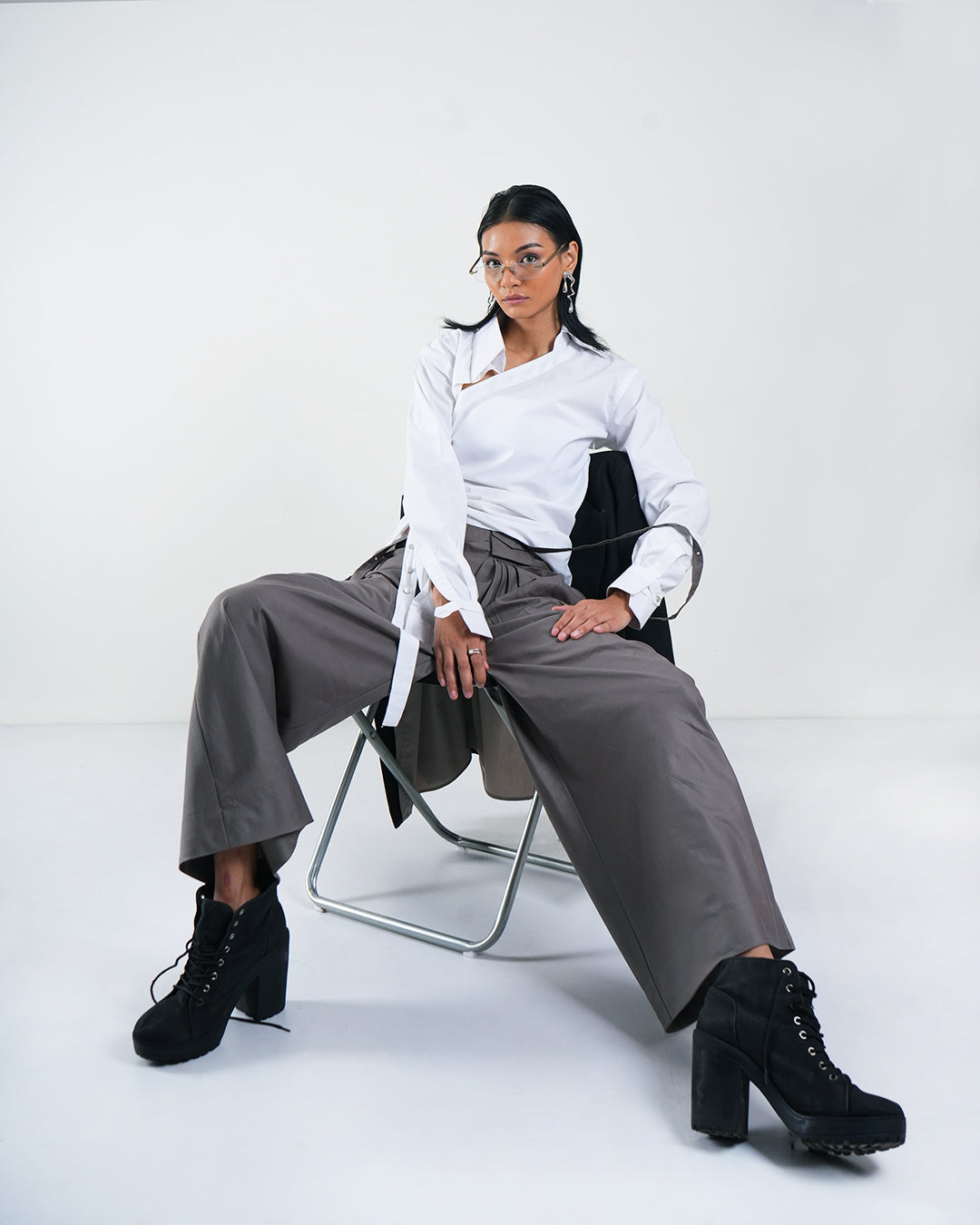 Offset Drape Pants