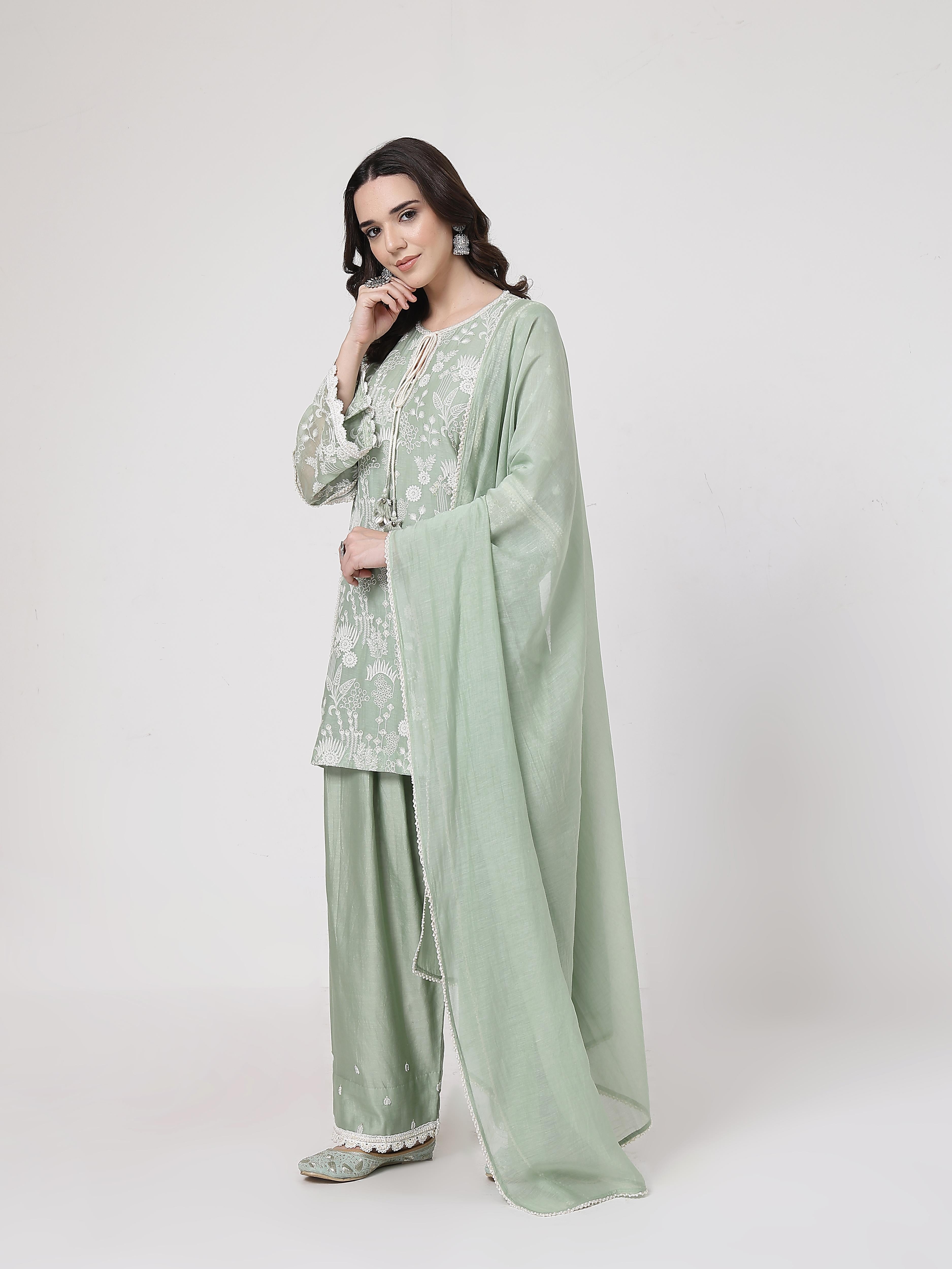 Sage Green Lace Set