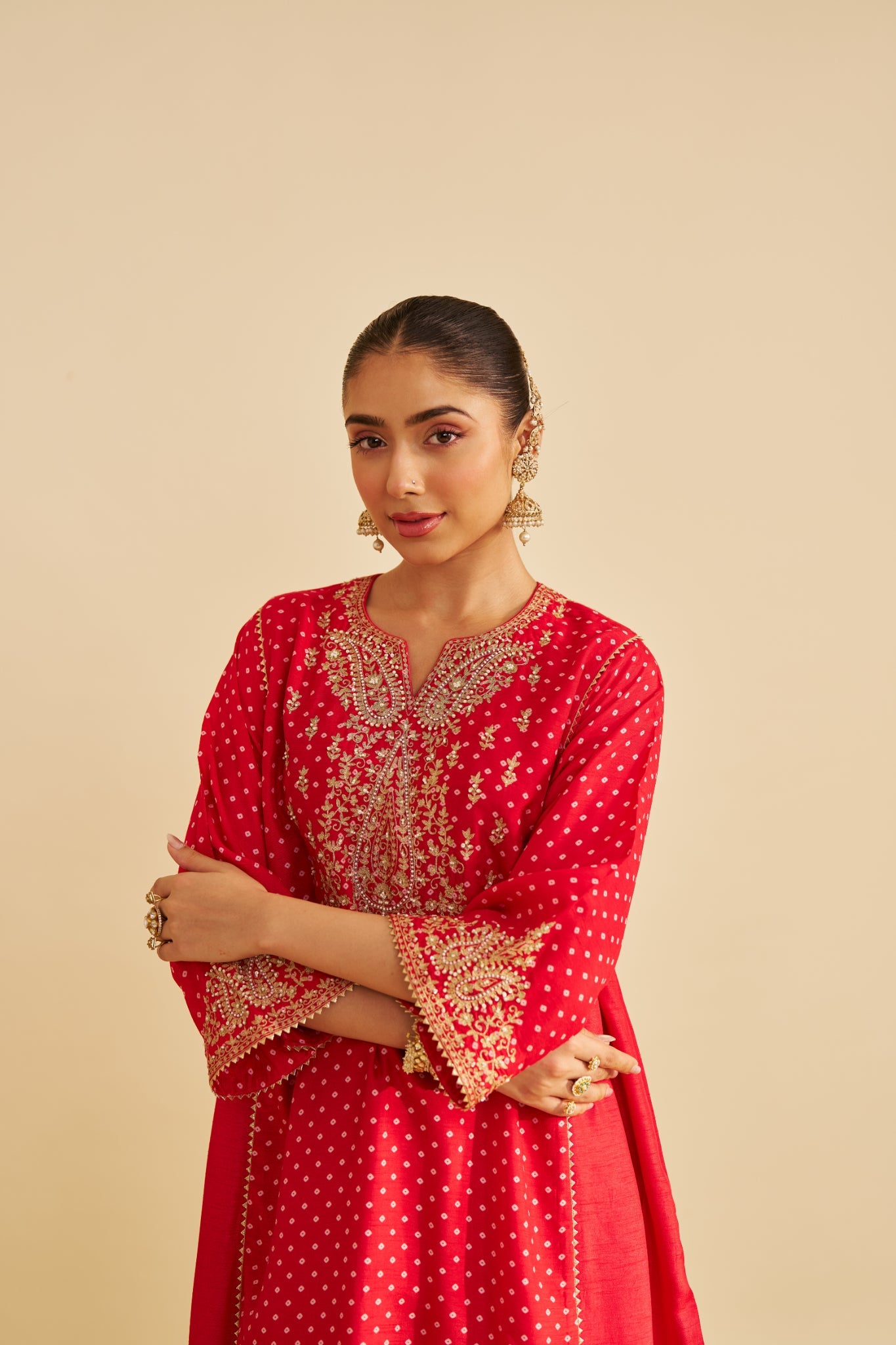 KAYRA - SHORT GATHERED CHAUGA WITH SALWAR