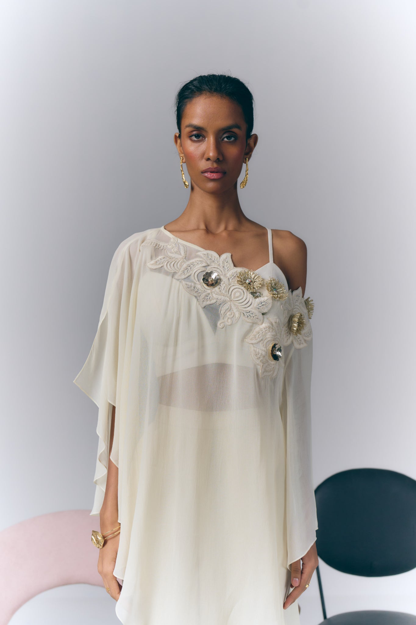 Ivory Embellished Co-ord Set