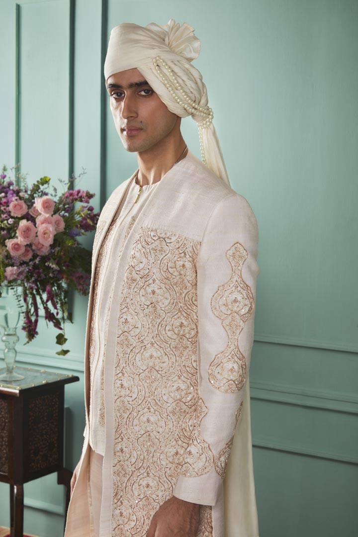 Aspen Gold Sherwani Set