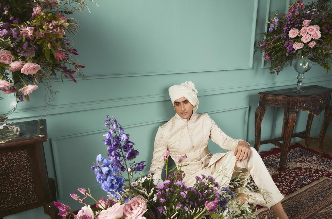 Glacier Sherwani Set