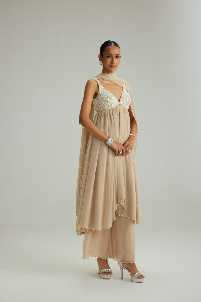 Light Beige Kurta Set