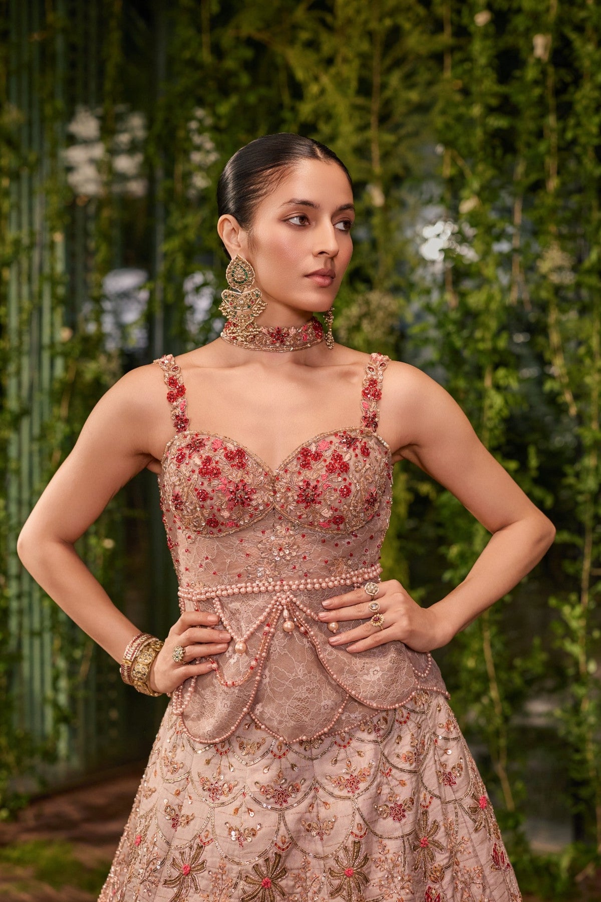 Pankhuri- The Floral Garce lehenga
