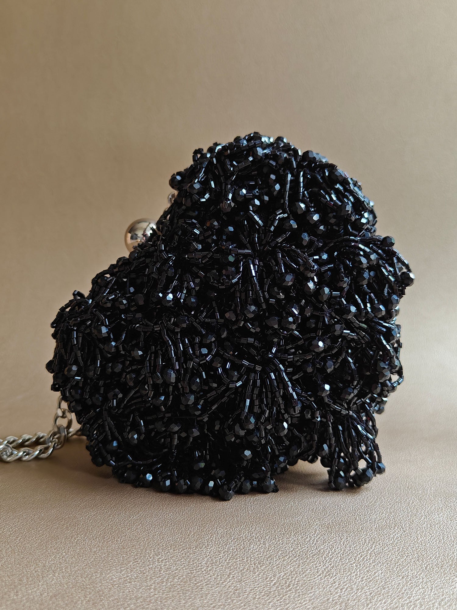 Black Micro Heart Bag