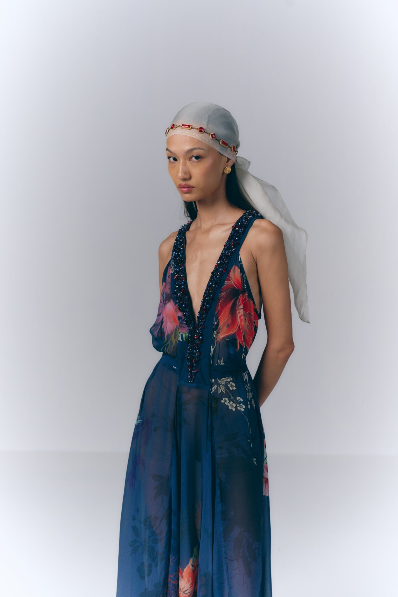 Midnight Floral Dress