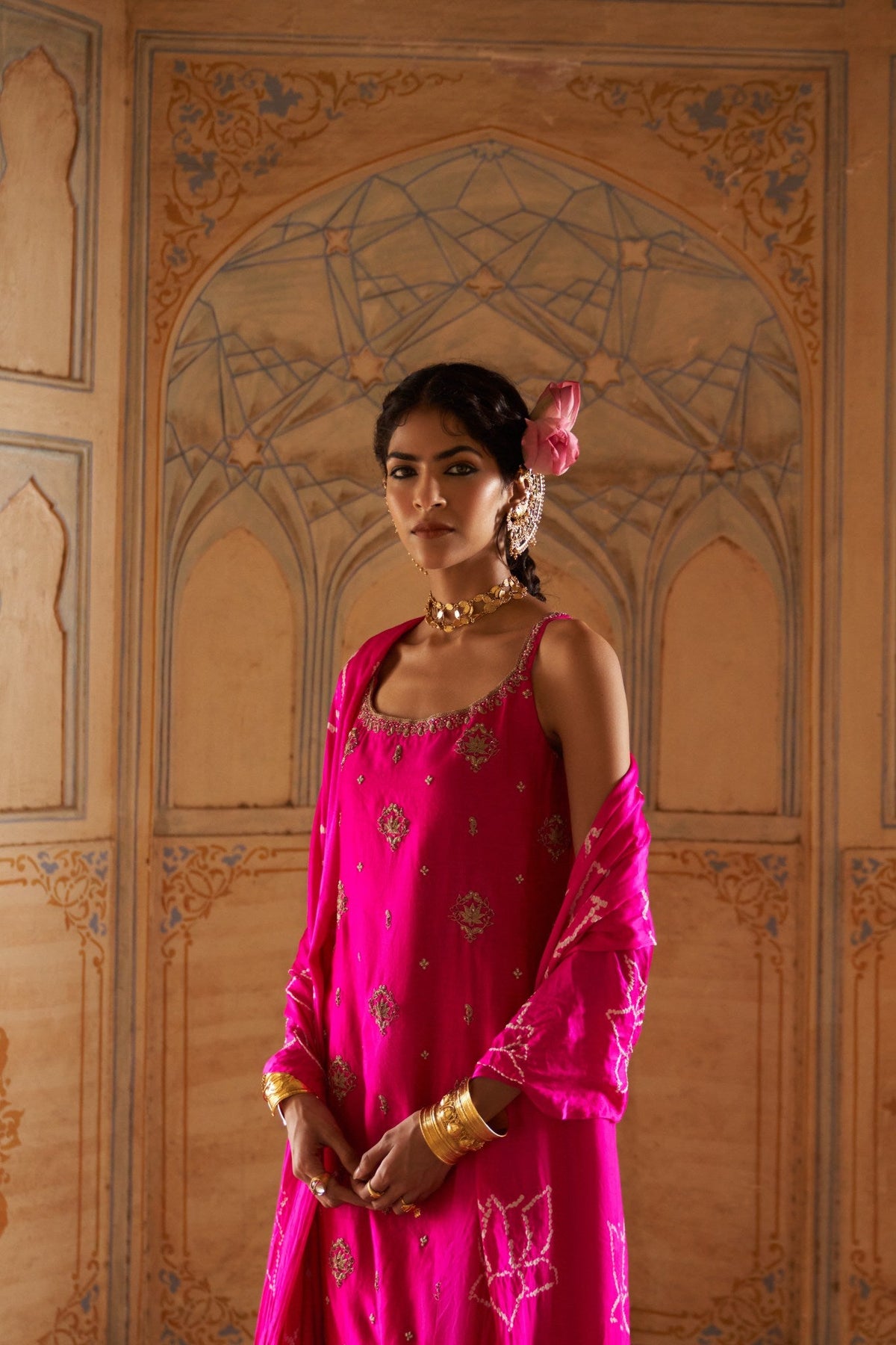 Strappy kamal ka phool suit