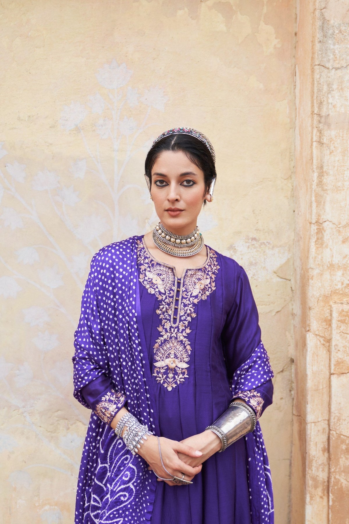 Mor kalidaar short anarkali