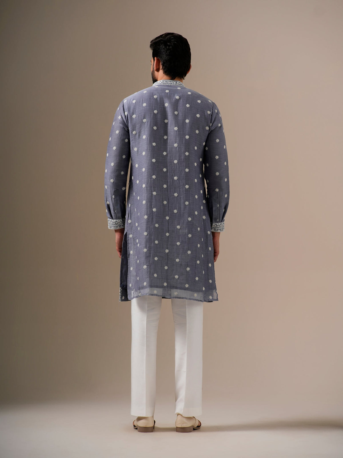 Grey Fleur Kurta Set