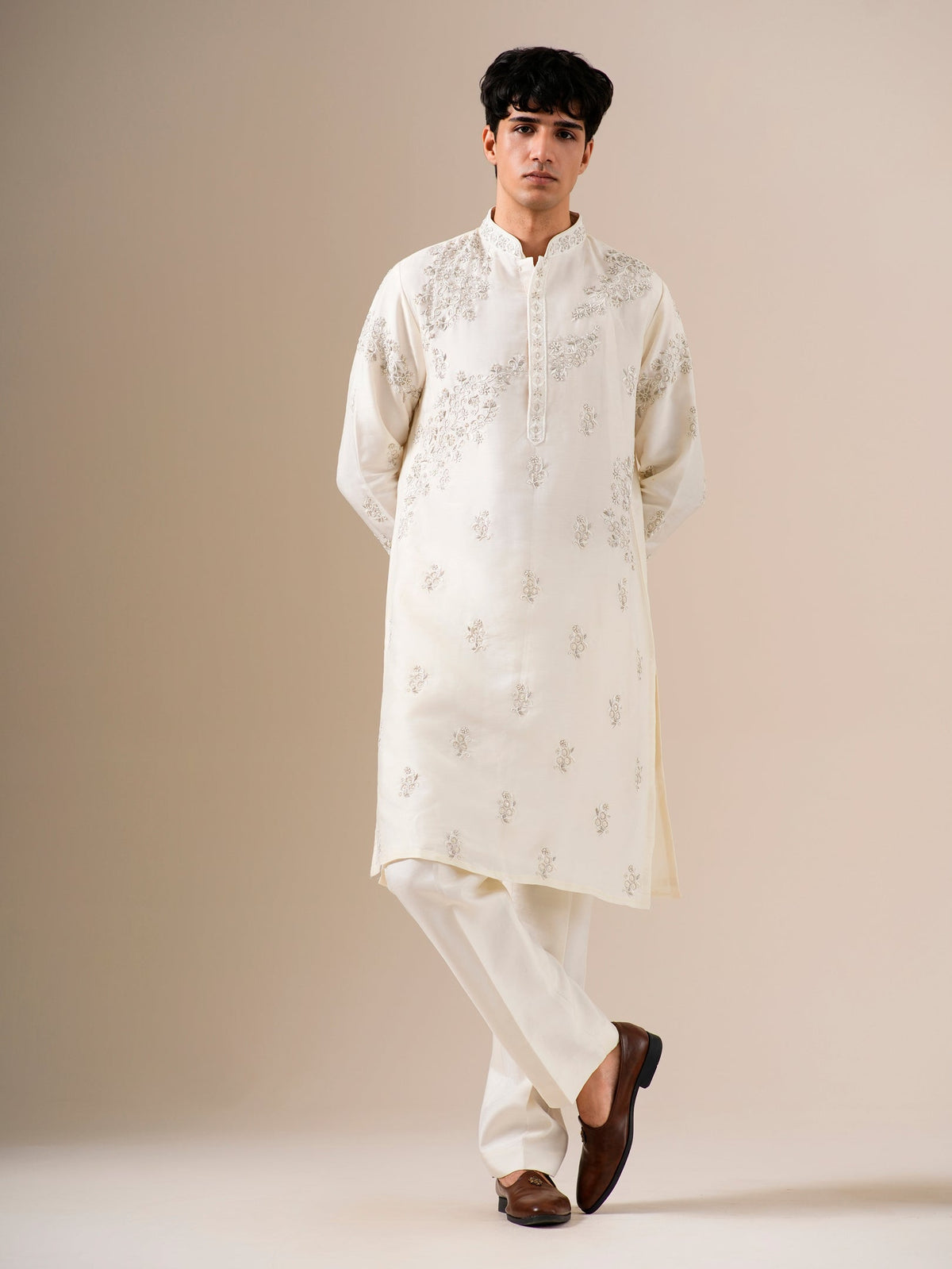 Whispering Ivory Kurta Set