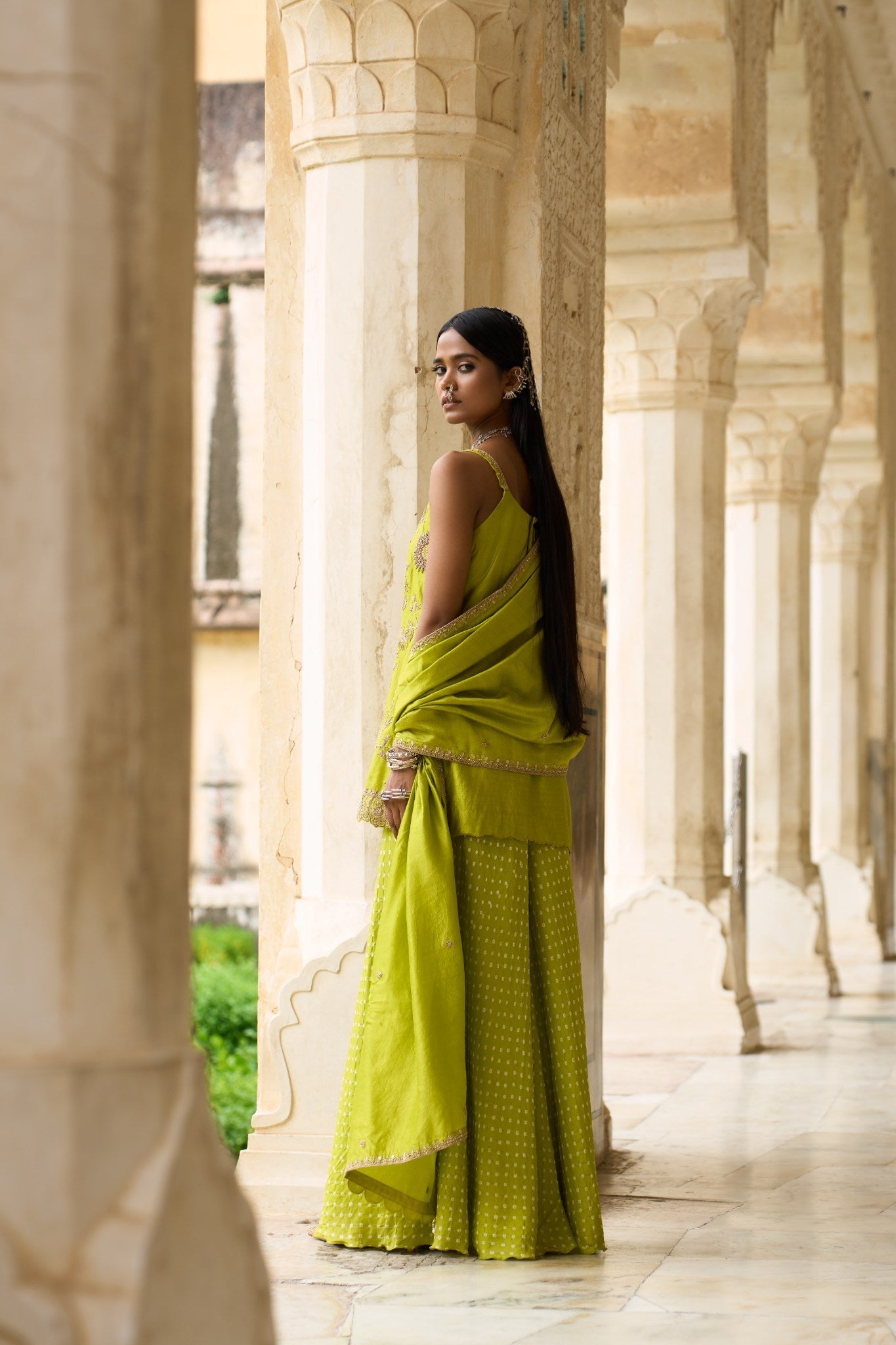 Strappy sunflower sharara