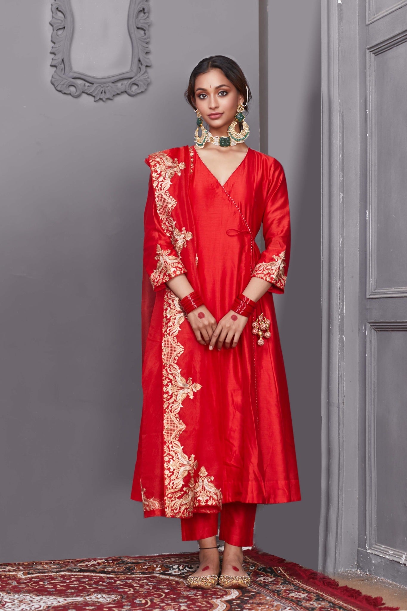 Peacock Angrakha set