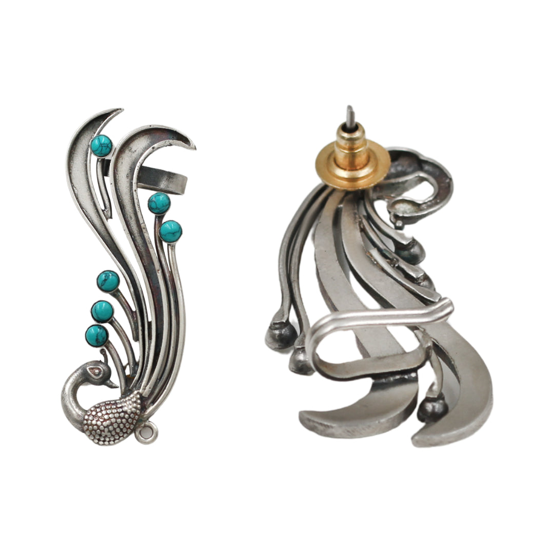 Sangeeta Boochra Turquoise Accent Silver Earrings