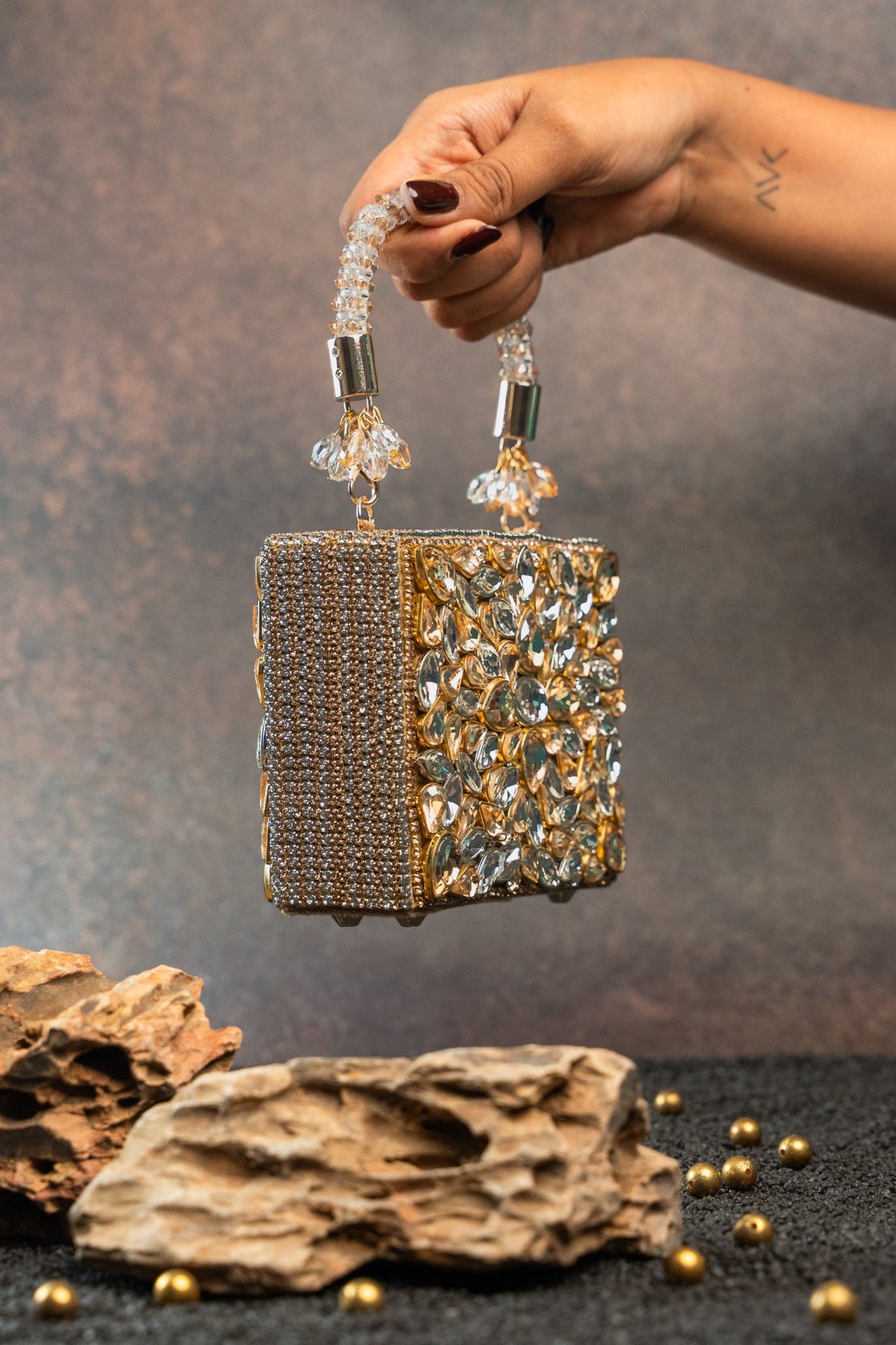Diamond Casket Silver Gold