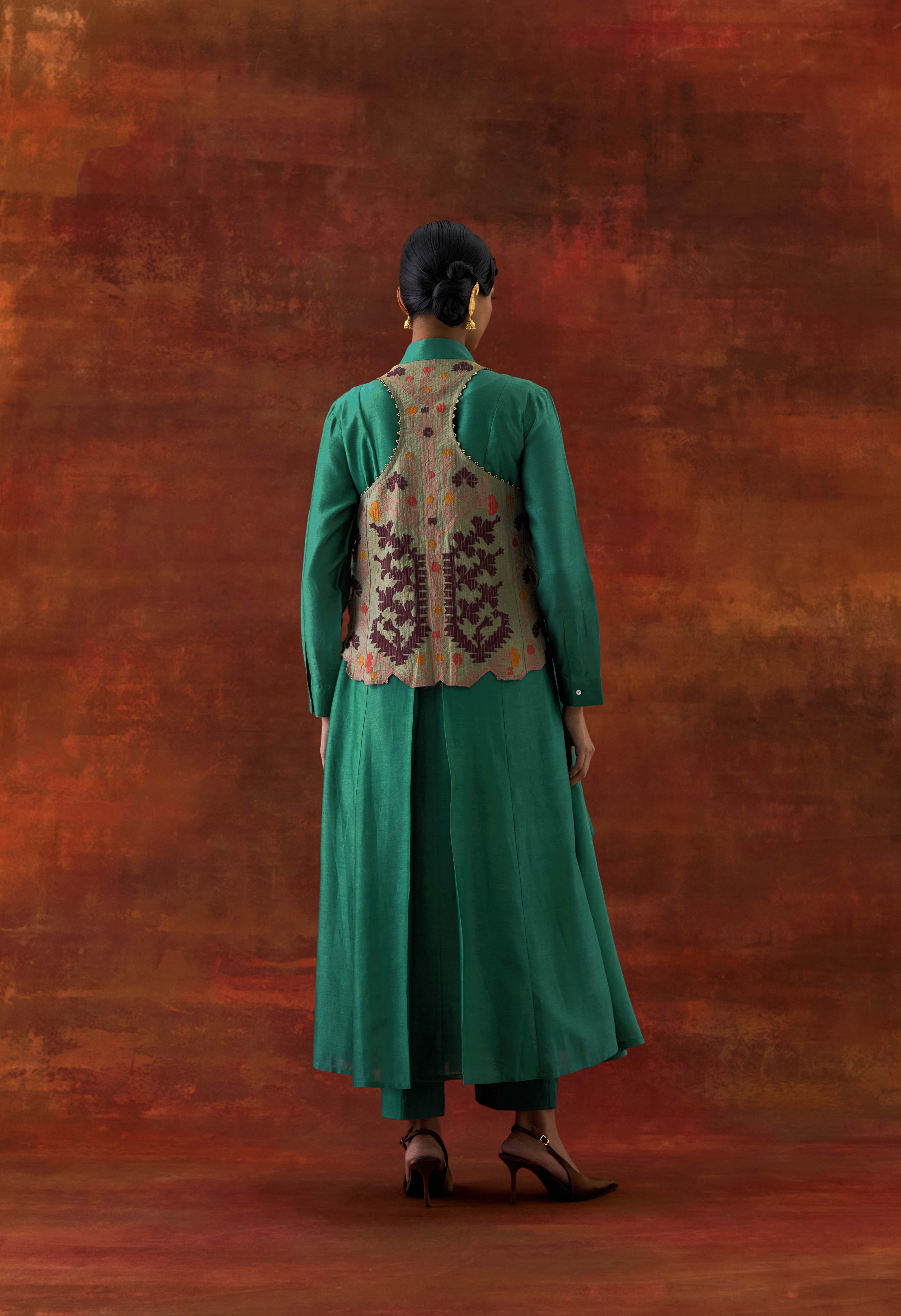 3D FLOWER RACER BACK JACKET + CASCADE SHIRT WITH PANTS - image 2