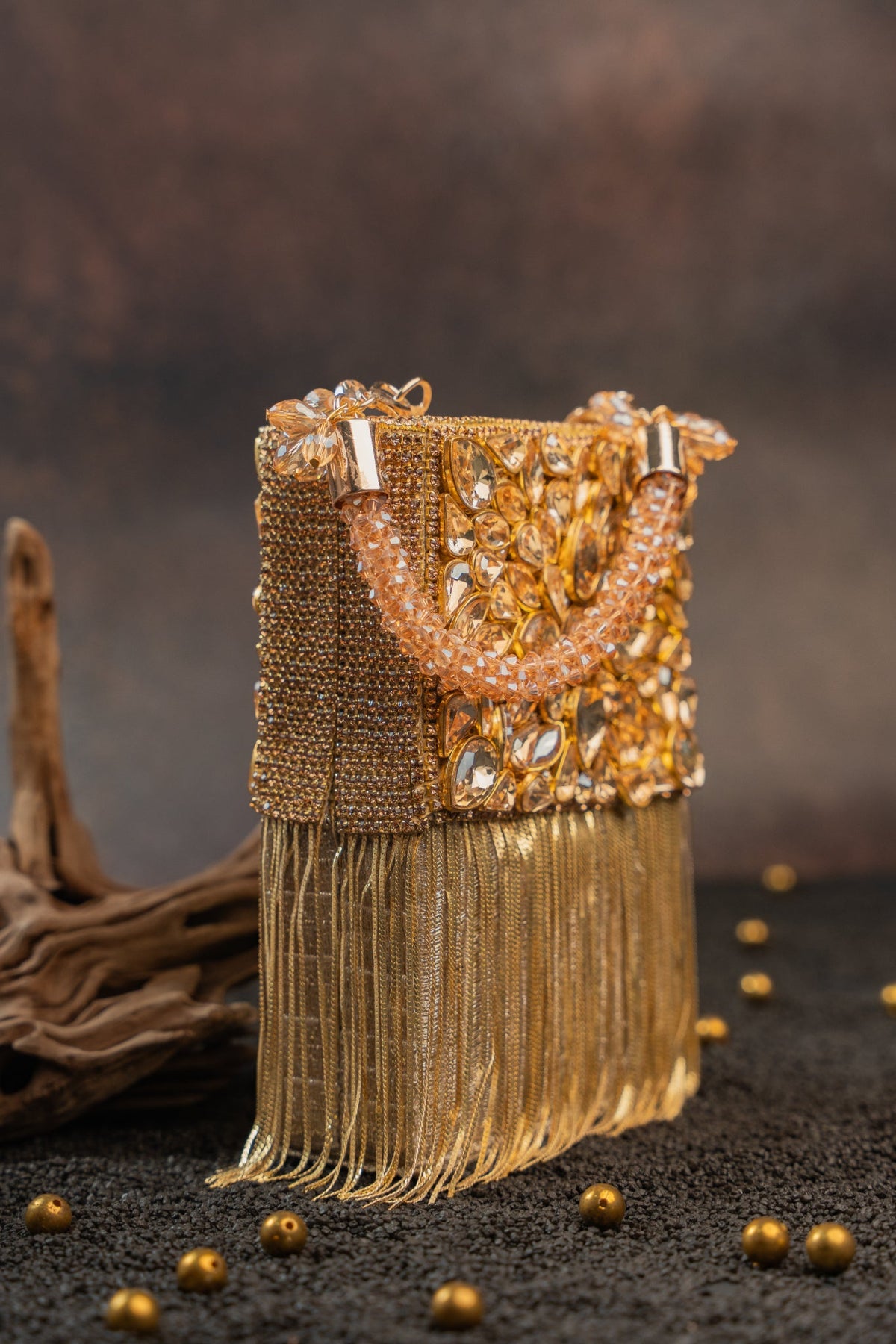 Diamond Hinted Boite Gold