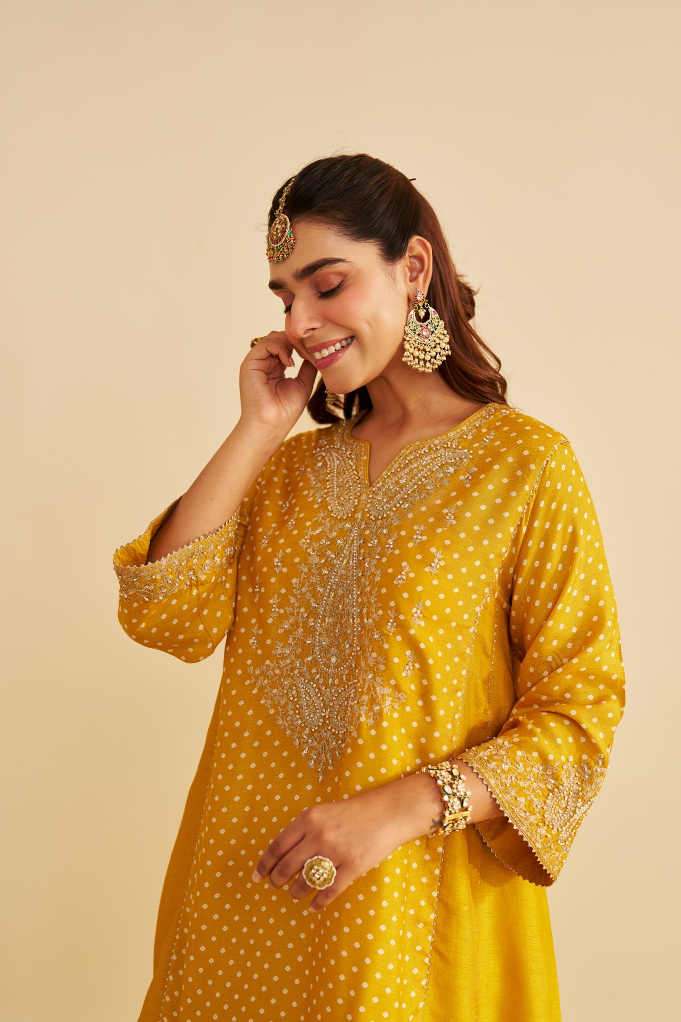 KAYRA - SHORT GATHERED CHAUGA WITH SALWAR