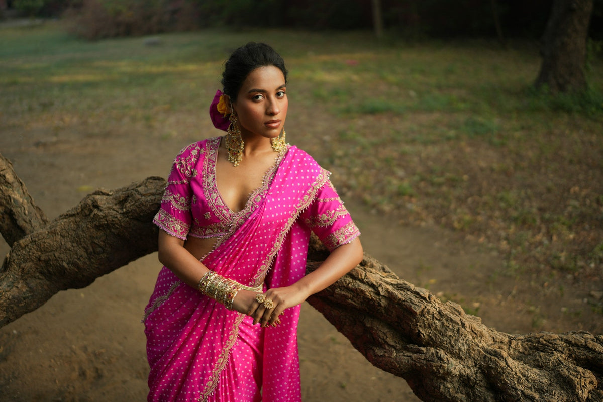 Saaarang bandhni saree
