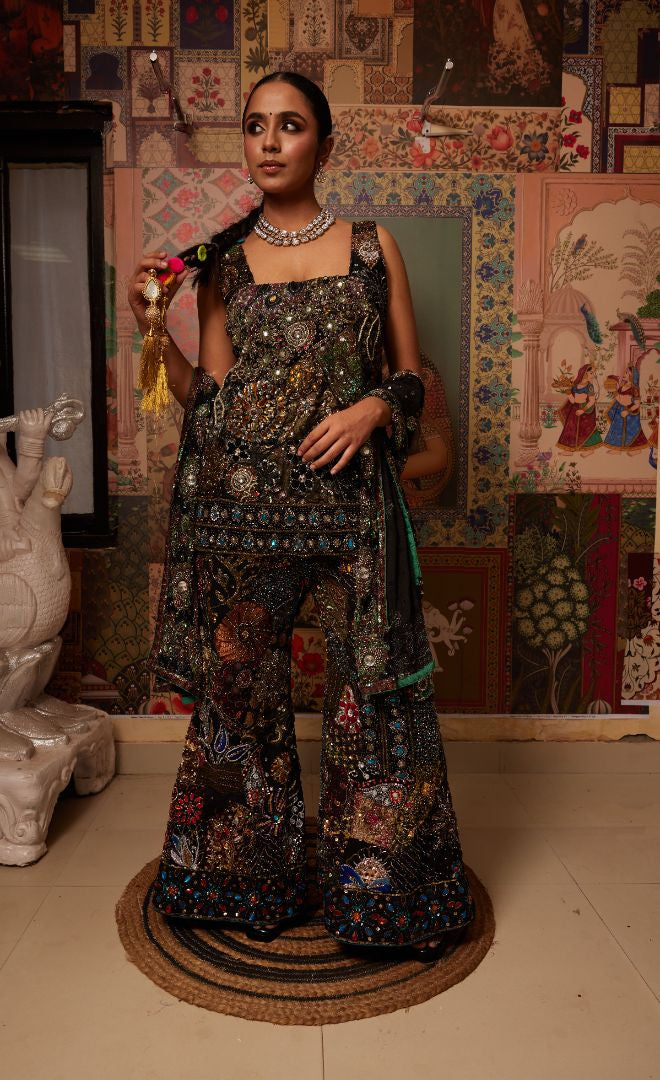 Khwaab Suit Set Black