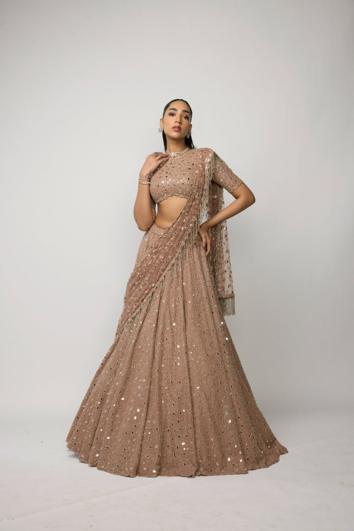 Bronze Ros� Lehenga Set