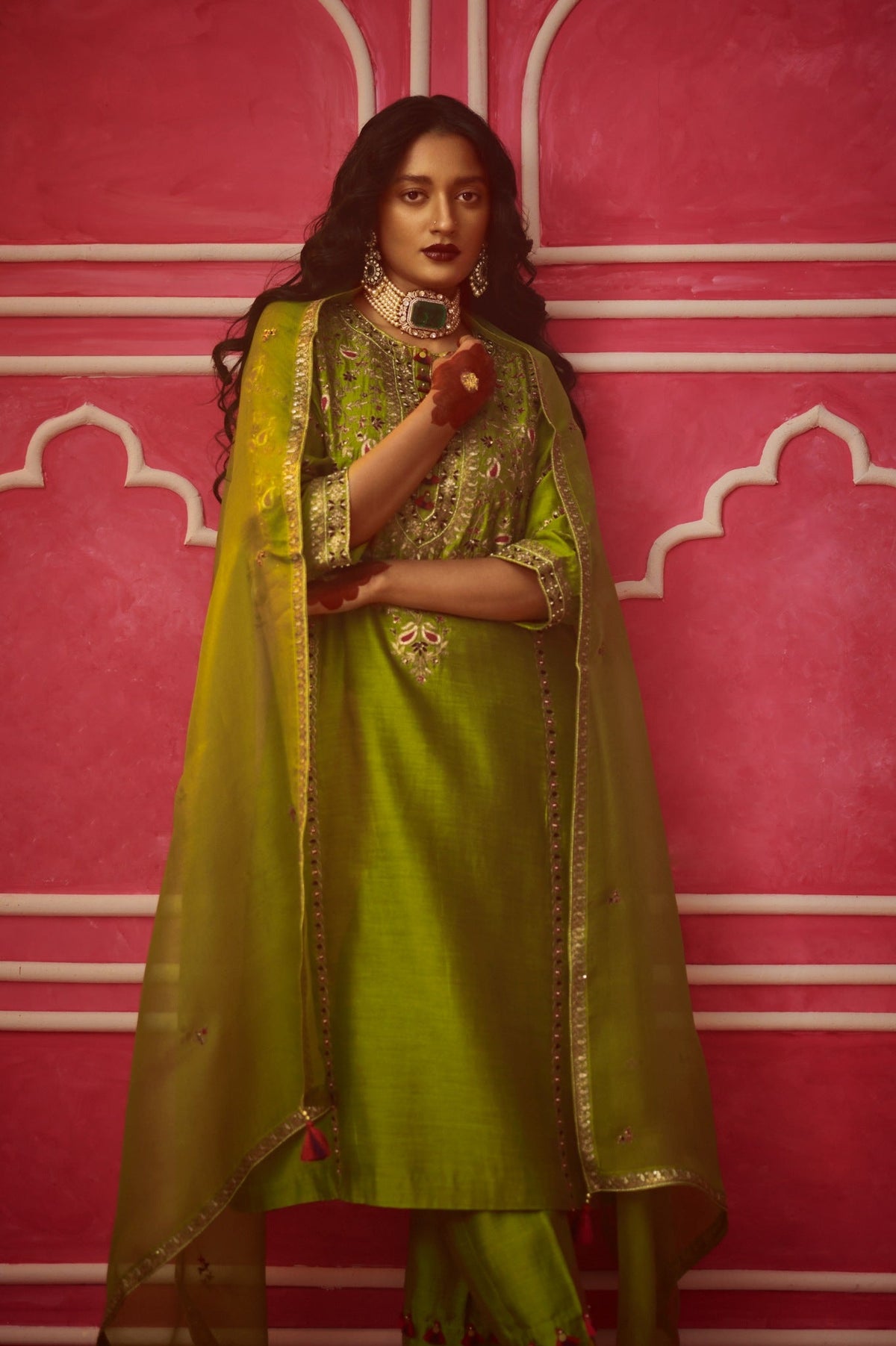 paisley jaal kurta