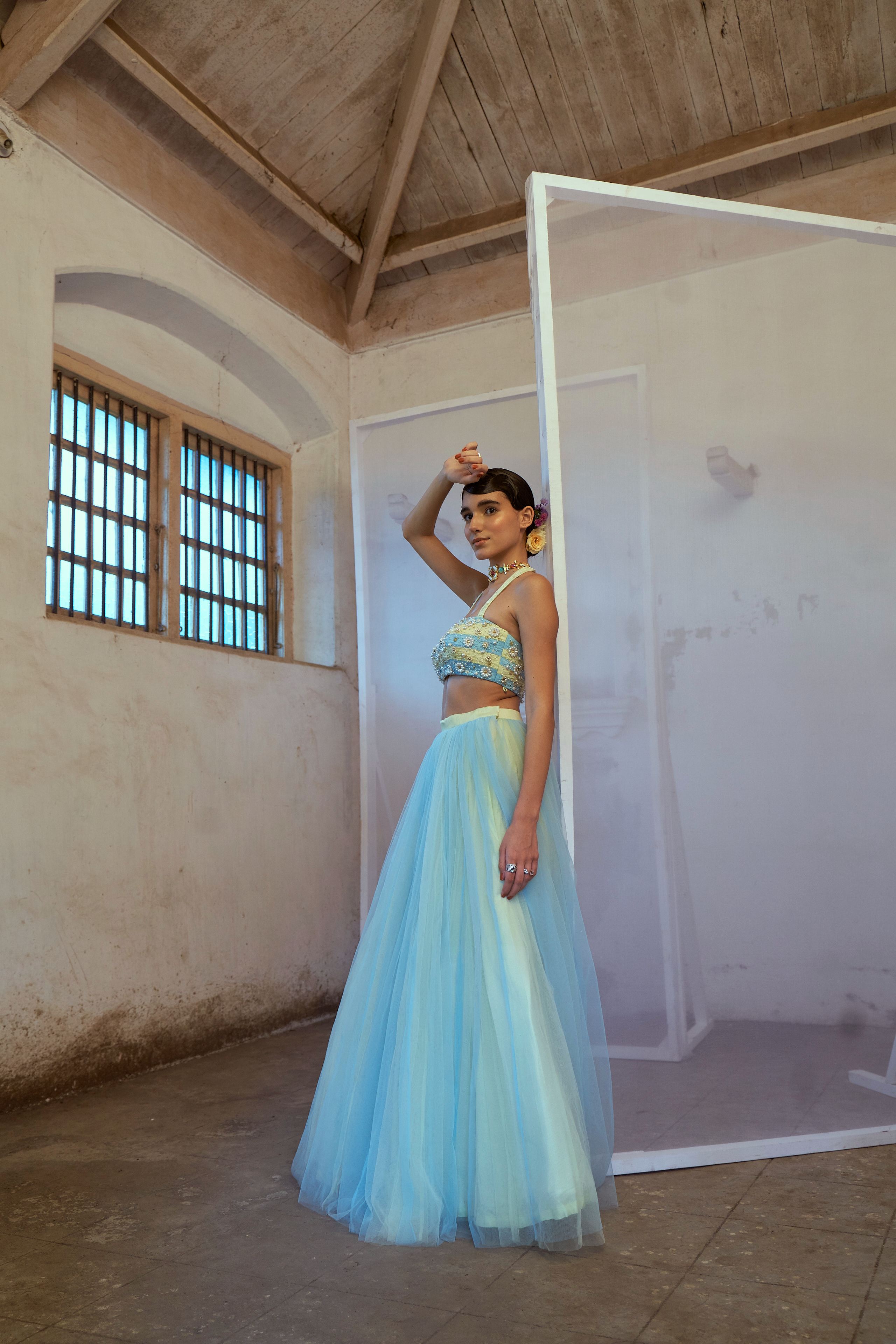 Seaside Enchantment: Bustier and Skirt Set