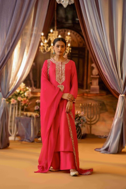 Magenta Straight Long Suit - image 2